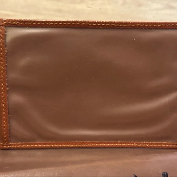 VINTAGE Louis Vuitton Taiga ID / Photo / Card Holder Brown Leather Wallet EUC - Picture 6 of 11